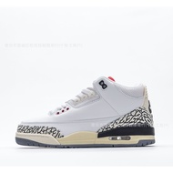 Actual Combat AJ3 Basketball Shoes Direct Supply White Cement Hiroshi Fujiwara Genius Sports Running