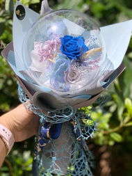 韓風氣球花束 波波球花束 不凋花 情人節花束 畢業花束 生日花束