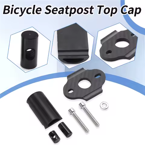 CGDS-Carbon Fiber Bicycle Seatpost Top Cap With Screw For F12 Seatpost Clamps Carbon Top Cover Stem