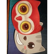 Cute Owl and Cat Sticker
