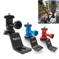 Aluminum Motorcycle Rearview Mirror Mount Bracket Fixed Holder Stent for Insta360 One R/X Gopro Hero