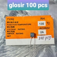 Thermofuse Fuse Fan Dynamo 130 C 2A 2Ampere 2A 135 Fan Fuse