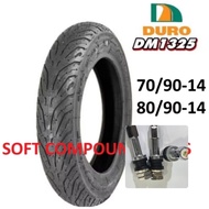 TAYAR TIRES TYRE DURO 14 INCH SOFT COMPOUND 70/90-14 80/90/14 DM1325 ( FREE AIR VALVE)TYRE TYER TAYA