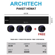 ARCHITECH SAVING PACKAGE Socket / Track Socket 40-80cm Socket & Power Track Adapter Head / TRACK SAV