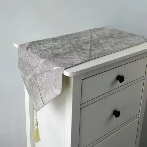 Chenille Jacquard Thickened Table Runner, Coffee Table, TV Cabinet Cover Towel, Hotel Bed Runner, Pa
