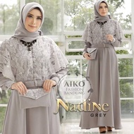 Maxi Dresses/Eid Dresses Gray Clean Luxury Jumbo Latest Cool 2024 LD 120 130 140 2XL XL XXL XXXL 3XL