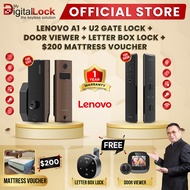 LENOVO A1 DIGITAL LOCK  + LENOVO U2 GATE LOCK + DOOR VIEWER + LETTER BOX LOCK  + $200 MATTRESS VOUCHER