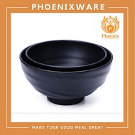 Lamp Bowl 4.5-5.5-6.5-7.5 Inches Melamine Round Shape Black Phoenix F157545 F157555 F157565 F157575