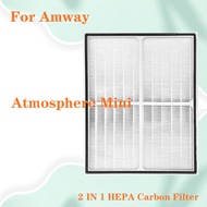 Replacement For Amway Atmosphere Mini air purifier compatible Air Filter 2 IN 1 HEPA + Carbon filter