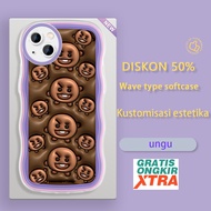 Jinsouwe Apple iPhone 15 Plus Mini Pro Max latest casing HP BTS SUGA BT21 SHOOKY 3D softshell Unique