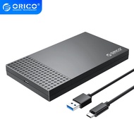 ORICO 2.5 inch HDD Encclosure Type-C USB3.1 to SATA3.0 5Gbps 4TB External Hard Drives Box for 7mm 9.5mm SSD/HDD Tool-free Super Speed HDD Case