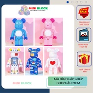 3d Bearbrick Bear Puzzle Model 71cm High Bearbrick Bearbrick Bear Assembly Toy 71cm - Miniblocks