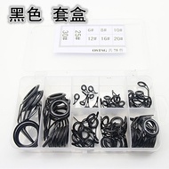 Popular Set Box Stainless Steel Lure Rod Guide Ring Set Unicorn OS Threaded Tie Ring Fishing Rod Gui