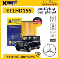 HENGST Oil Filter Mercedes-Benz G-Class W463 Engine M112 M113 M273 Penapis Minyak Enjin E11H D155 000 180 2309 2609