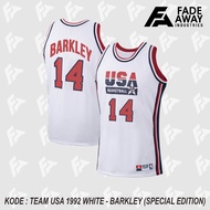 BARKLEY 14 USA TEAM 92 WHITE BASKETBALL JERSEY