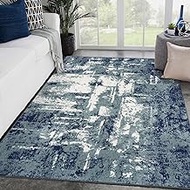 LUXE WEAVERS Rug – Hampstead Abstract Blue 9x12 Modern Area Rug