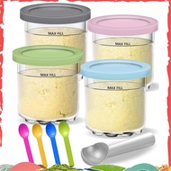 Creami Pints and Lids for  - 4Pack Creamy Icecream Containers Cups Jars Tubs Canisters Set NC299AMZ 