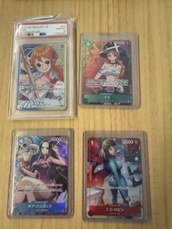 全部$900 One piece TCG PSA10 海賊王 異圖 娜美 女帝 路飛 山治 卓羅 羅賓 op-11 op-01 op-02 op-05