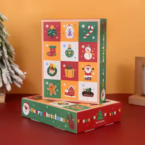 Advent Calendar Boxes 2pcs Empty Christmas Advent Calendar Boxes Fill 12 Days Advent Countdown Boxes