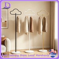 Creative Cloud 170cm Marble Coat Rack Bedroom Clothes Hanger Metal Drying Stand