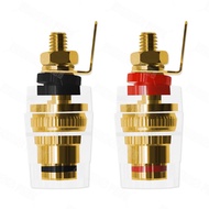 M4*33 Banana Connector Copper 4mm Thread Amplifier Speaker Spade Terminal Binding Post Socket 33MM