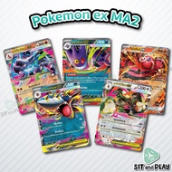 Pokemon-MA2-RR Single ex Set Indigo Fire-Card Game Thai Language Authentic 1