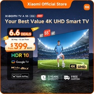 Xiaomi TV A 2026 55 inches, 4K eye-care display with HDR picture quality, Dolby Audio™, DTS:X
