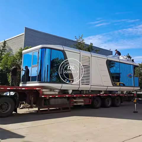 Mobile Cabin Container House Modular Home Space Capsule Camping Pod Movable Prefab House