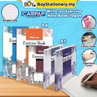 Campap Write On Buku Nota A5 A4 Exercise Book Notebook 70gsm 80 100 120 160 200 Pages -(1s/PCS)