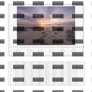 MARIER A7 Binder Pages, A7 6-Ring Card Protector Sleeves,  Inner Page Card Binder