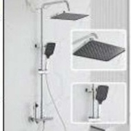 Under-Entity Online Same Style Gray Digital Display Smart Shower Set Milk White Atmosphere Light