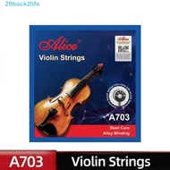 BACK2LIFE Alice Strings, Nickel String Replacement A703 Violin Strings, Musical Instruments 4/4 3/4 