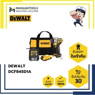 DCF845D1A ไขควงไร้สาย DEWALT 3 SPEED (2Ahx1+แท่นชาร์จ)