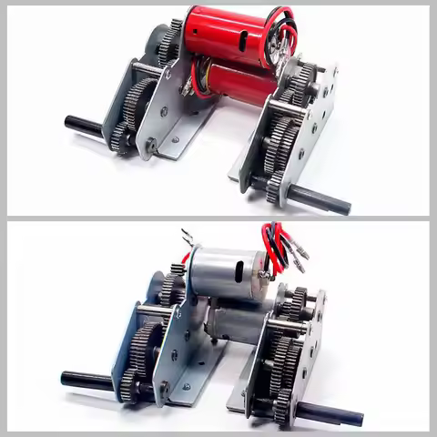 Henglong 1/16 RC Tank Gearbox Metal Gear High-strength Drive Motor Set Panther G Tiger King 99 T90 T