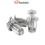 RunSabai 10pcs M5/M6 Jack Nuts Car Metal Screw Petal Nuts Screw For Hollow Wall Iron Skin Nice