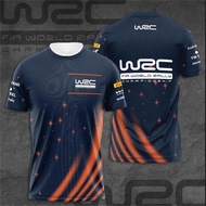 Kinck Store 2025 Summer Special Motorcycle Top WRC High Quality 3D Printed Simple Classic Couple T-S