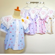 Bkk sailor Embroidery love Big Top With lope lope motif Short Sleeve Balloon Brand m2m.closet