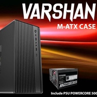 VenomRX Casing PC Varshan M-ATX with PSU Powercore 300W