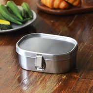日本相澤工房 AIZAWA 日本製18-8不鏽鋼方形便當盒-360ml