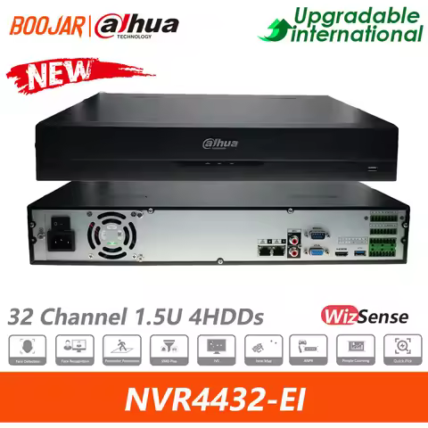 Dahua Original NVR4432-EI 32CH 1.5U 4HDDs WizSense Network Video Recorder AI By NVR: 1-channel Face 