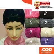 [fafihijab] BLACK ZIG-ZAG KNIT UNDERWEAR (CONTENTS 10 PCS) READY IN MAKASSAR CHEAP