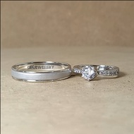 cincin kawin couple emas putih p158