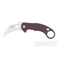 宏均-LION STEEL/EMERSON L.E.One Karambit 石洗刃 大地棕柄 Magnacut鋼-折刀 / AJ-3100 LE1 A ES