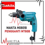 Makita M 0801 B Mesin Bor Beton Tangan 13MM 13 mm M0801B Kayu Besi Tembok Pengganti Maktec MT80B MT 80 B