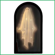 Halloweens Mirror Light Up Eerie Hologram Ghost Mirror for Indoor Holiday Decoration Horror Eerie Ha