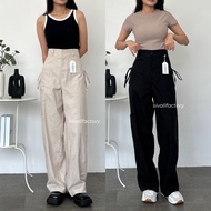NEWEST SIVALI Clay Pants Highwaist Loose Cargo Women's Cargo Pants Baggy Pants