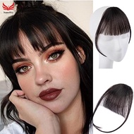Thin Fringe Fake Wig - Natural Look Hairpiece for Women