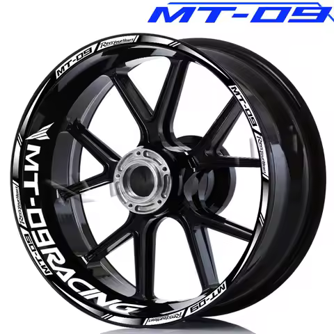 Motorcycle Wheel Stickers Decal Rim Reflective Stripes Tape Waterproof Accessories For MT-09 MT09 MT