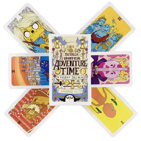 Adventure Time Tarot Deck English Visions Precognition Divination Edition Borad Playing Cards Fun Ga