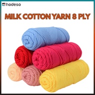 Hodeso High Quality Knitting Yarn 100g Milk Cotton Yarn Wool Yarn 8 ply Acrylic Yarn Thread Batch